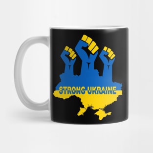 Ukraine Strong Ukraine Flag Mug